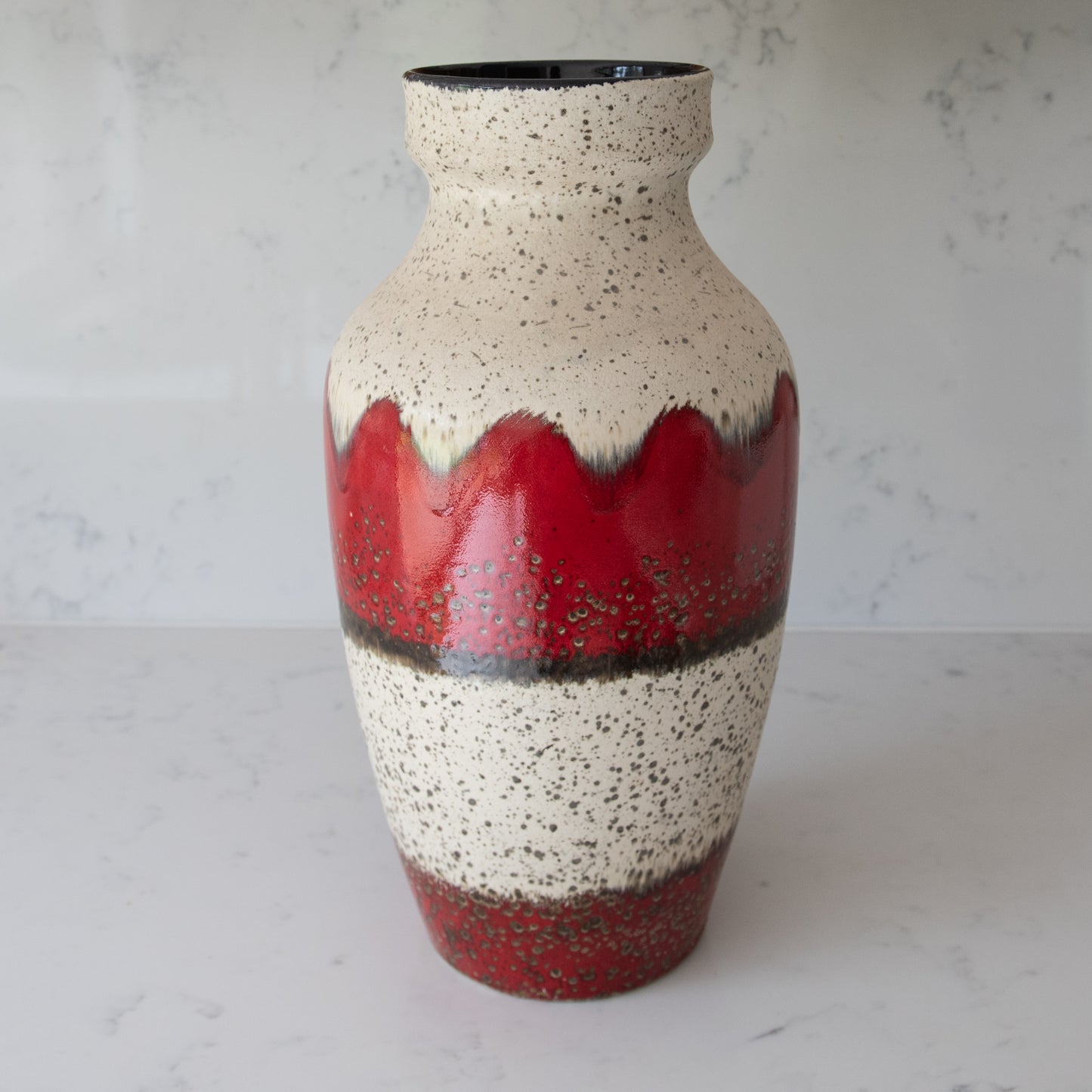 West German Fat Lava Vase