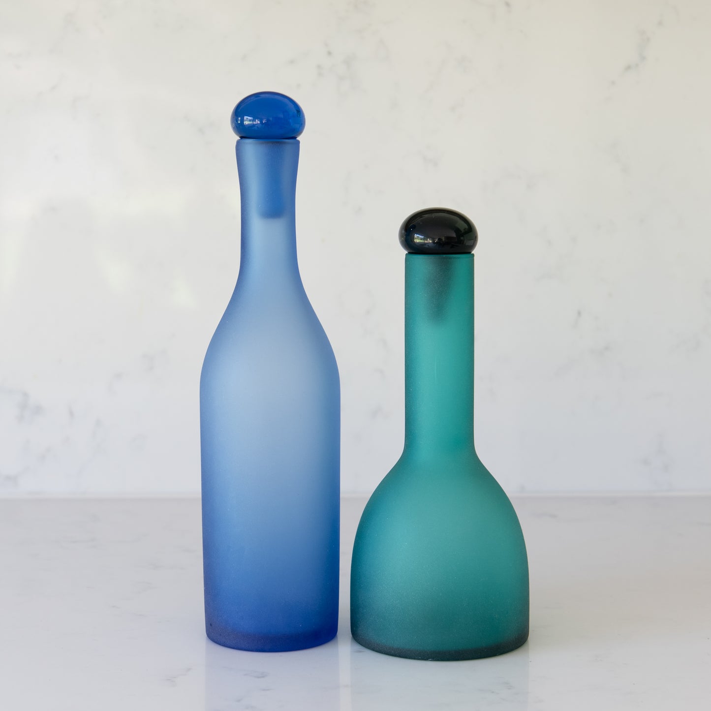 Vintage 'satinato' Carafes