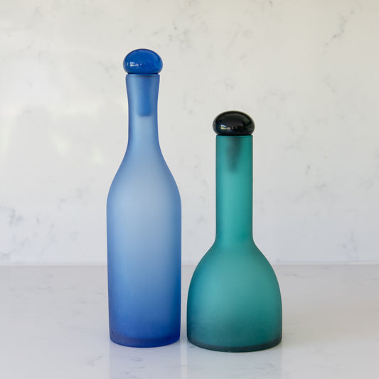 Vintage 'satinato' Carafes