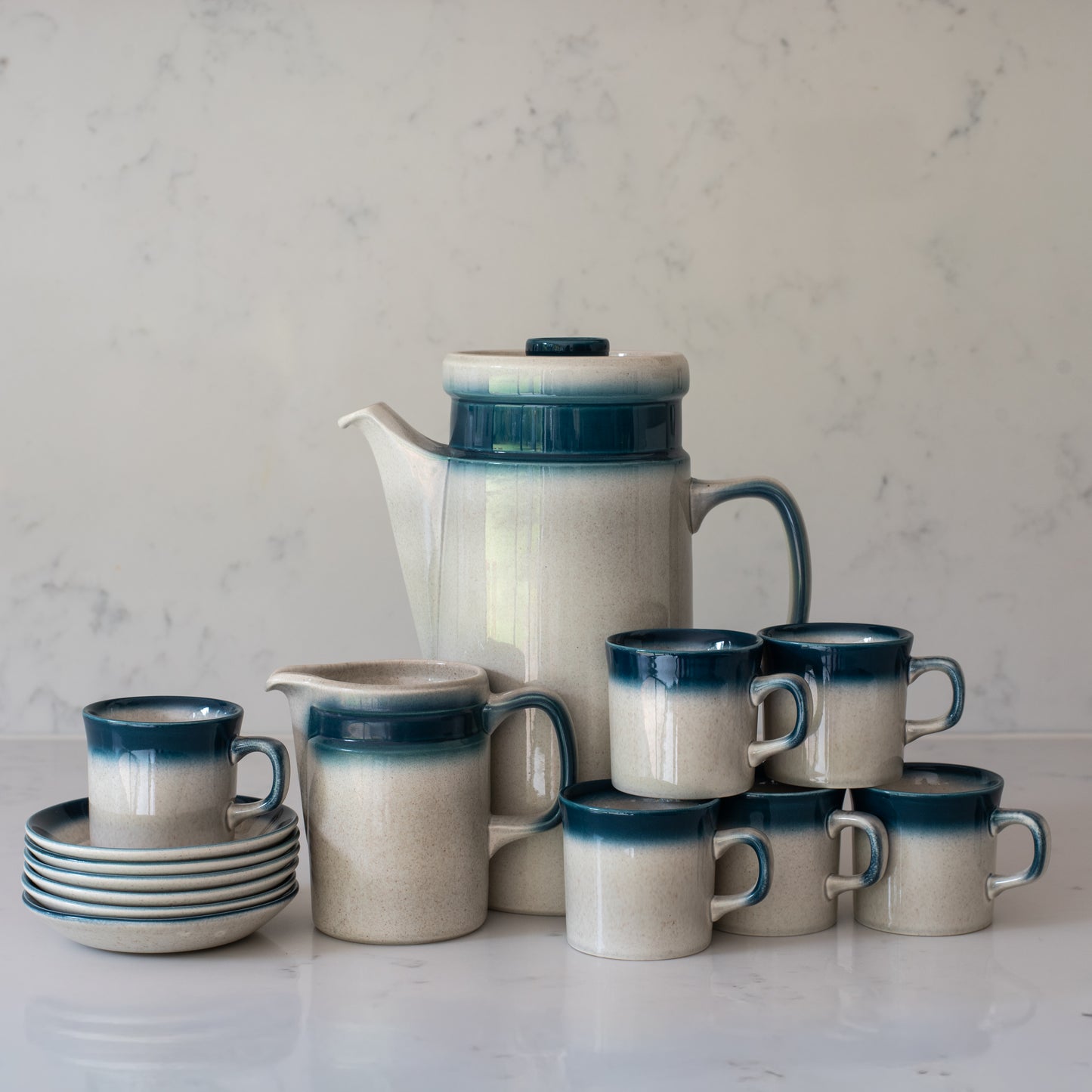 Wedgwood Blue Pacific coffee set